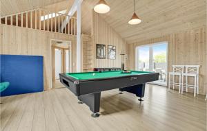 a large room with a pool table in it at Nice Home In Sydals With 7 Bedrooms, Sauna And Wifi in Høruphav