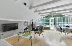 TV a/nebo společenská místnost v ubytování Holiday Home Rylevænget Hemmet Denmark