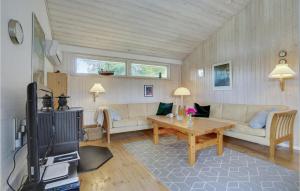 Μια τηλεόραση ή/και κέντρο ψυχαγωγίας στο Holiday Home Pælen Stege Ii
