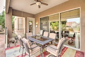 a dining room with a table and chairs at Phoenix Home with Private Pool about 8 Mi to Dtwn in Phoenix