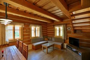 TV a/nebo společenská místnost v ubytování Miniresort AMULET