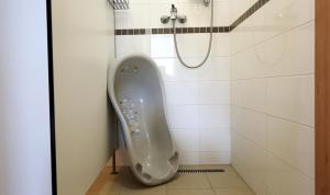 Koupelna v ubytování Apartmány U Aloise