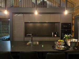 Dapur atau dapur kecil di Chalet Deux A