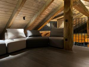 Ruang duduk di Chalet Deux A
