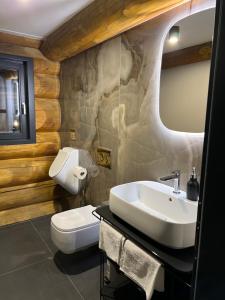 Bilik mandi di Chalet Deux A