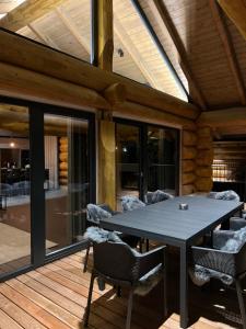 Ruang duduk di Chalet Deux A