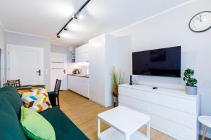 Kuchnia lub aneks kuchenny w obiekcie Balticus Apartamenty Standard Promenada Gwiazd 14