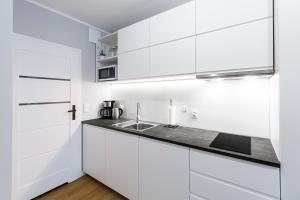 Kuchnia lub aneks kuchenny w obiekcie Balticus Apartamenty Standard Promenada Gwiazd 14