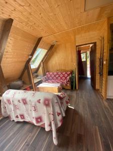 Voodi või voodid majutusasutuse Chalet cosy, belle vue, dans le massif du Vercors toas