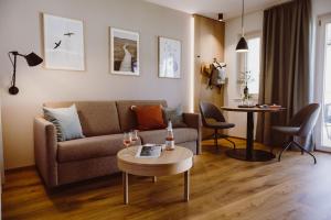Area soggiorno di Achs-Wendelin Weinlofts