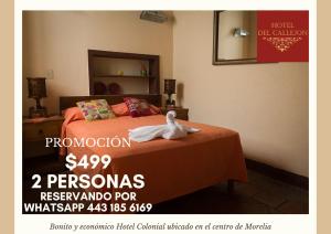 Postel nebo postele na pokoji v ubytování Hotel Morelia Callejón + 13 fotografií