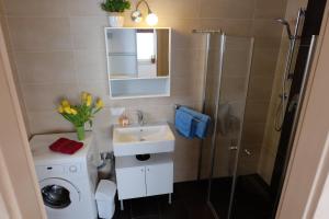 Kylpyhuone majoituspaikassa Apart Panoramablick