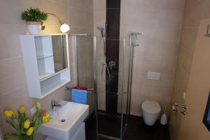 A bathroom at Apart Panoramablick