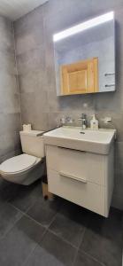 حمام في Bel appartement au centre de Champéry avec vue
