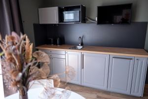 Kuchyňa alebo kuchynka v ubytovaní Griff 1. apartman Pécs