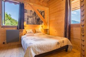 Posteľ alebo postele v izbe v ubytovaní Les Esseroliettes NATURE & SPA