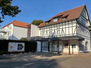 Das Gebäude in dem sich das Aparthotel befindet