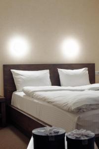 Postel nebo postele na pokoji v ubytování Private Rooms in Hotel GROFA 3 поверх
