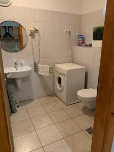 A bathroom at HI Downtown Apartment A12