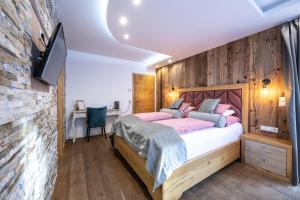Postel nebo postele na pokoji v ubytování Villa Ambach