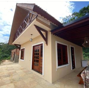 a small house is characteristic of this village at Chalé Guaramiranga-CE in Guaramiranga