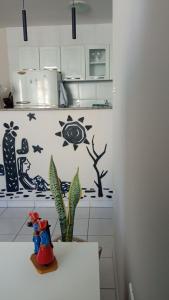 Una cocina o zona de cocina en Temporada em Maceió