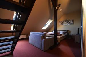 Voodi või voodid majutusasutuse Hotel Churáňov toas