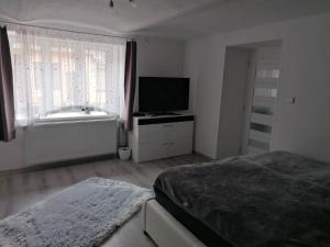 Letto o letti in una camera di Ubytování Dobešov
