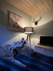 Letto o letti in una camera di Cabane La Folie Douce