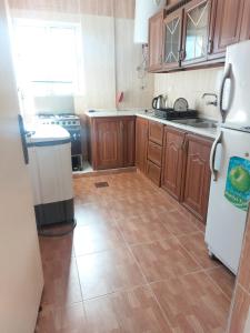 A kitchen or kitchenette at Magic view apartment