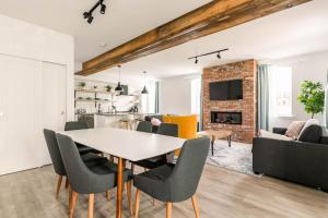 Kuchyň nebo kuchyňský kout v ubytování Bromont Lodge