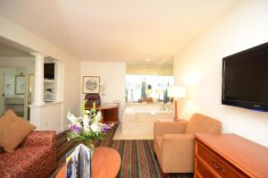 A television and/or entertainment centre at Quality Inn & Suites Biltmore East