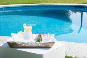 Bazén v ubytování Villa Campo Das Medas , en medio de la naturaleza con piscina privada de sal nebo v jeho okolí