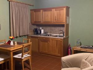 916 Mountain Resort tesisinde mutfak veya mini mutfak