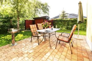 En have udenfor Ferienhaus Wolfgram