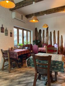 Istumisnurk majutusasutuses Tbil Home Hostel