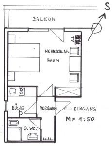 Plán poschodí v ubytovaní Appartement Lackner