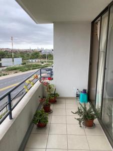 Balkón nebo terasa v ubytování Departamento acogedor La Serena