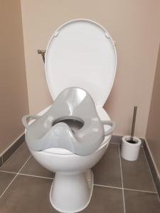Kúpeľňa v ubytovaní Gîte Lou, Gîte famille et bien être avec jacuzzi