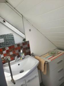 Kúpeľňa v ubytovaní Ferien im mittlerem Rheintal