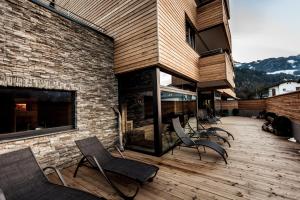 Balkon lub taras w obiekcie Aktivhotel Tuxerhof