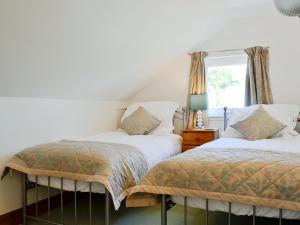 two beds sitting next to each other in a room at Torsa - 28790 in Clachan