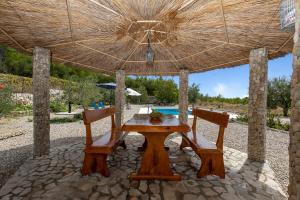 Bazén v ubytování Villa Natura Makarska nebo v jeho okolí