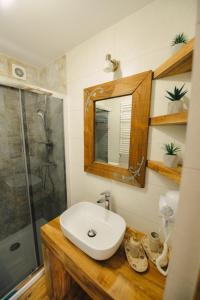 Kúpeľňa v ubytovaní Apartament Zielony Ruczaj w Cisnej