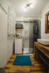 Kúpeľňa v ubytovaní Apartament Zielony Ruczaj w Cisnej