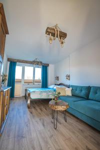 Posedenie v ubytovaní Apartament Zielony Ruczaj w Cisnej