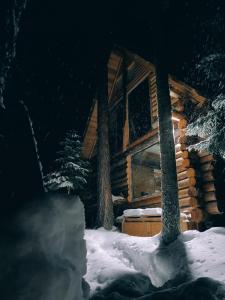 Hut In Hatsvali að vetri til