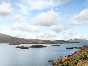 a large body of water with islands in it at 3 Breckery in Staffin
