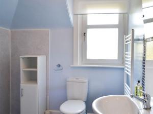インバネスにあるViewhill Villaのバスルーム(トイレ、洗面台付)、窓が備わります。