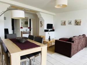 Telewizja i/lub zestaw kina domowego w obiekcie Appartement T2 centre ville, charme ancien, terrasse, Wi-Fi, animal toléré - FR-1-495-117